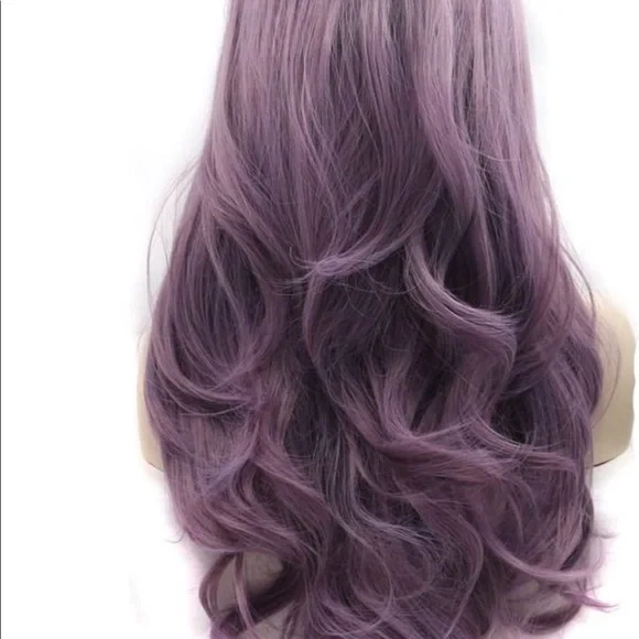 ✨22” PURPLE BODY WAVYLACE FRONT WIG💫 NEW